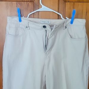 COLDWATER CREEK Size 14P Cream Color JEANS